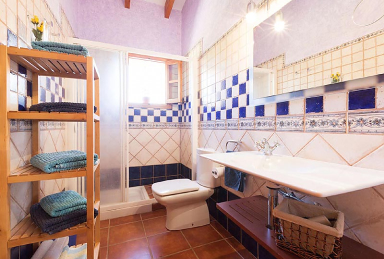 Dusche Regal WC Waschbecken Spiegel
