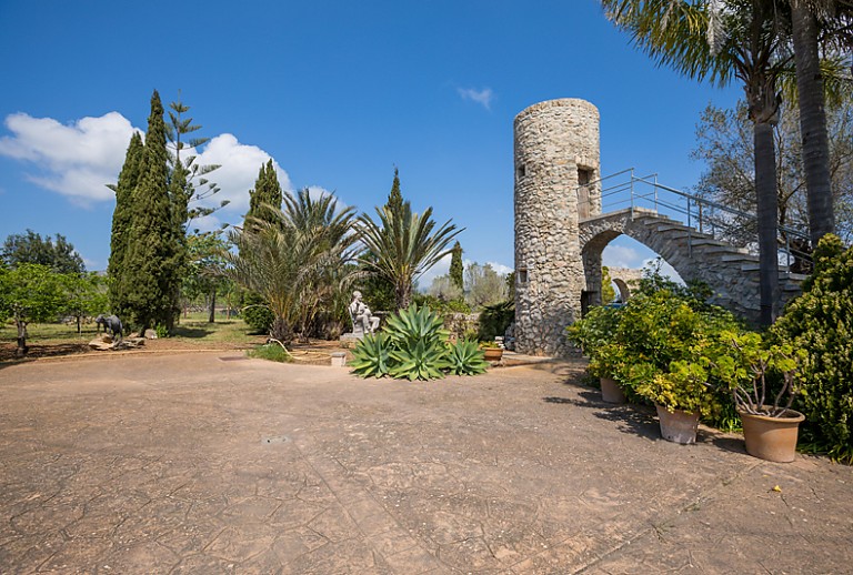 Bäume Turm Brücke Himmel