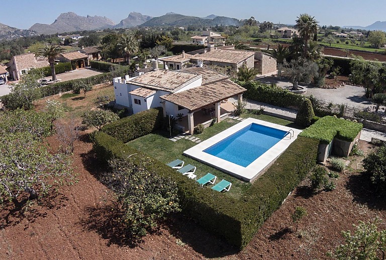 Finca Mallorca Port de Pollenca Bergblick 4 Personen