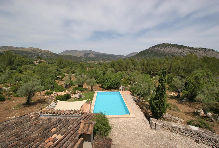 Finca Mallorca Pollenca Antik Bergblick 8 Personen